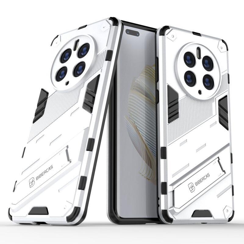 Armory tartós hibrid borító felhajtható állvánnyal a Huawei Mate 50 Pro készülékhez - fehér