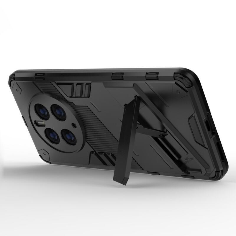 Armory tartós hibrid borítás felhajtható állvánnyal a Huawei Mate 50 Pro készülékhez - fekete