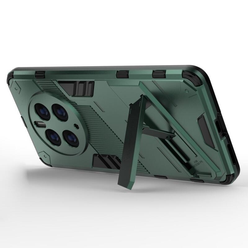 Armory tartós hibrid borító felhajtható állvánnyal a Huawei Mate 50 Pro készülékhez - zöld