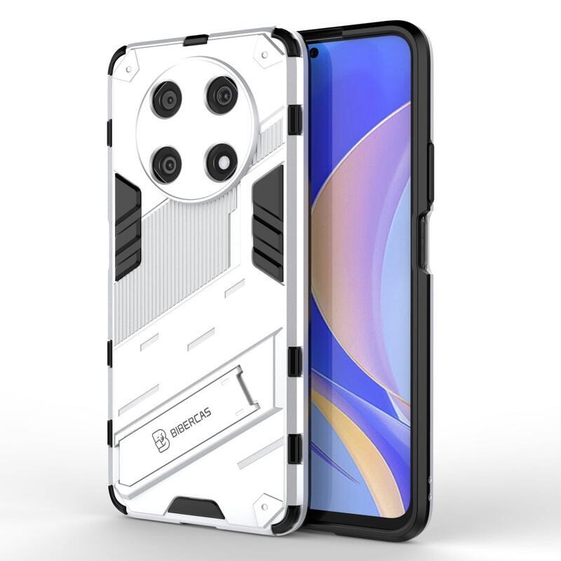 Armory tartós hibrid borító flip állvánnyal a Huawei Nova Y90-hez - fehér