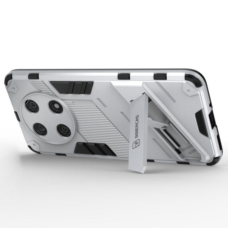 Armory tartós hibrid borító flip állvánnyal a Huawei Nova Y90-hez - fehér