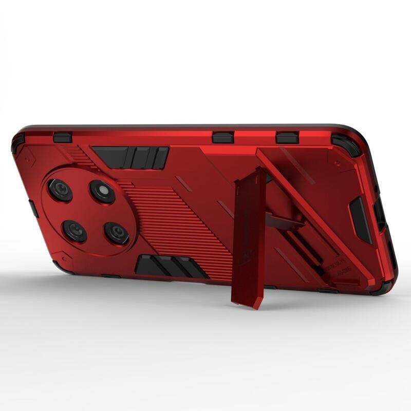 Armory tartós hibrid borító flip állvánnyal a Huawei Nova Y90-hez - piros