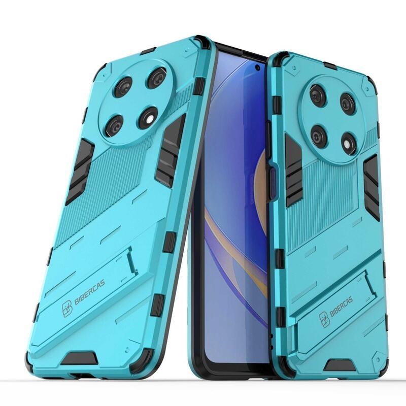 Armory tartós hibrid borító flip állvánnyal a Huawei Nova Y90-hez - világoskék színben