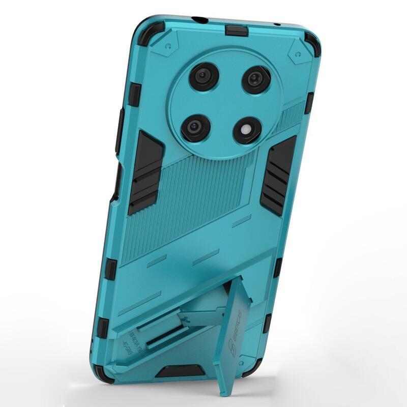 Armory tartós hibrid borító flip állvánnyal a Huawei Nova Y90-hez - világoskék színben