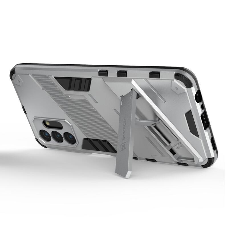 Armory Tartós hibrid borító csuklós állvánnyal Samsung Galaxy A13 5G/Galaxy A04s (164,7 x 76,7 x 9,1 mm) - fehér