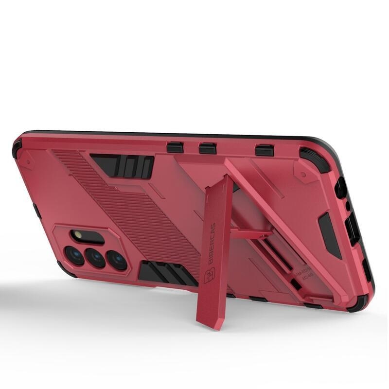 Armory Tartós hibrid borító csuklós állvánnyal Samsung Galaxy A13 5G/Galaxy A04s (164,7 x 76,7 x 9,1 mm) - rózsaszínű