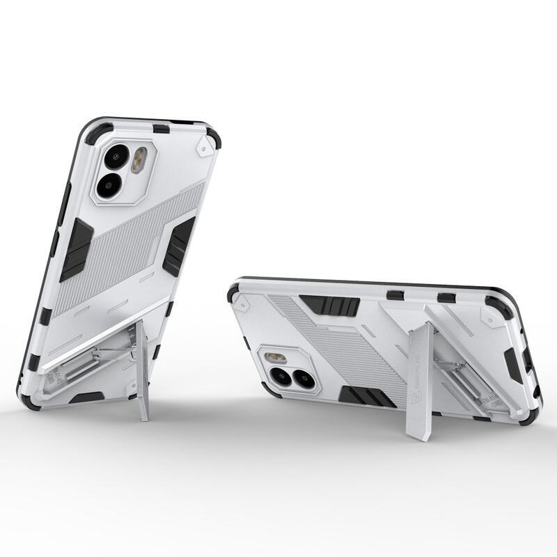 Armory tartós hibrid borító flip állvánnyal Xiaomi Redmi A1/Redmi A2 készülékhez - fehér