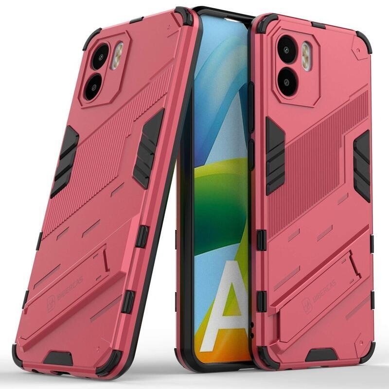 Armory tartós hibrid borító flip állvánnyal Xiaomi Redmi A1/Redmi A2-hez - rózsaszínű