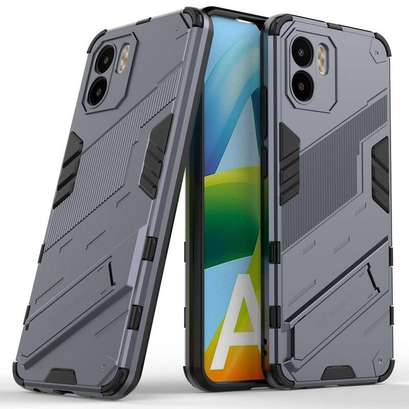 Armory tartós hibrid borító flip állvánnyal Xiaomi Redmi A1/Redmi A2 készülékhez - sötétkék