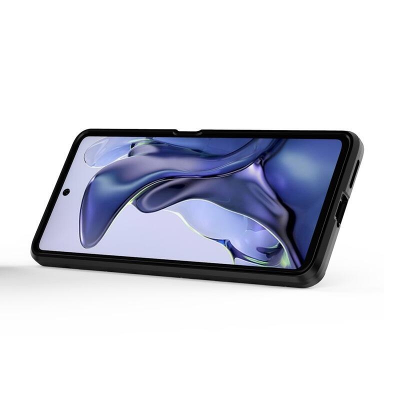 Guardy hibrid tartós borítás ujjbeggyel Xiaomi 11T/11T Pro készülékhez - fekete