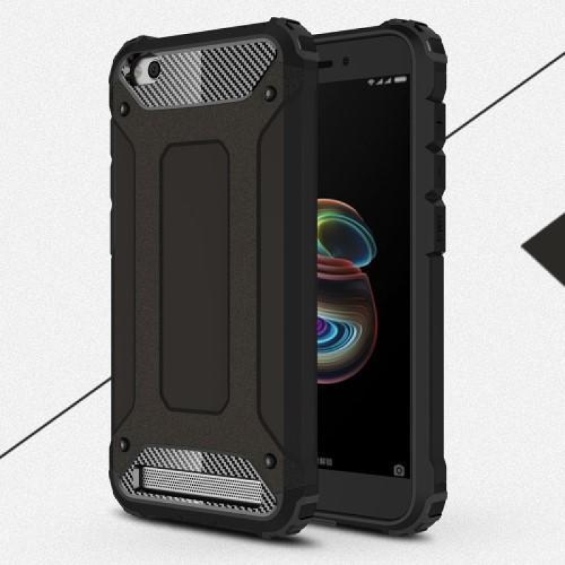 Armor hibrid tartós tok a Xiaomi Redmi 5A számára - fekete