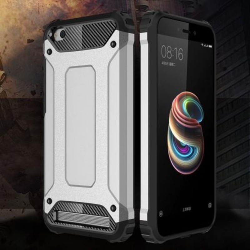 Armor hibrid tartós tok a Xiaomi Redmi 5A számára - ezüst színű