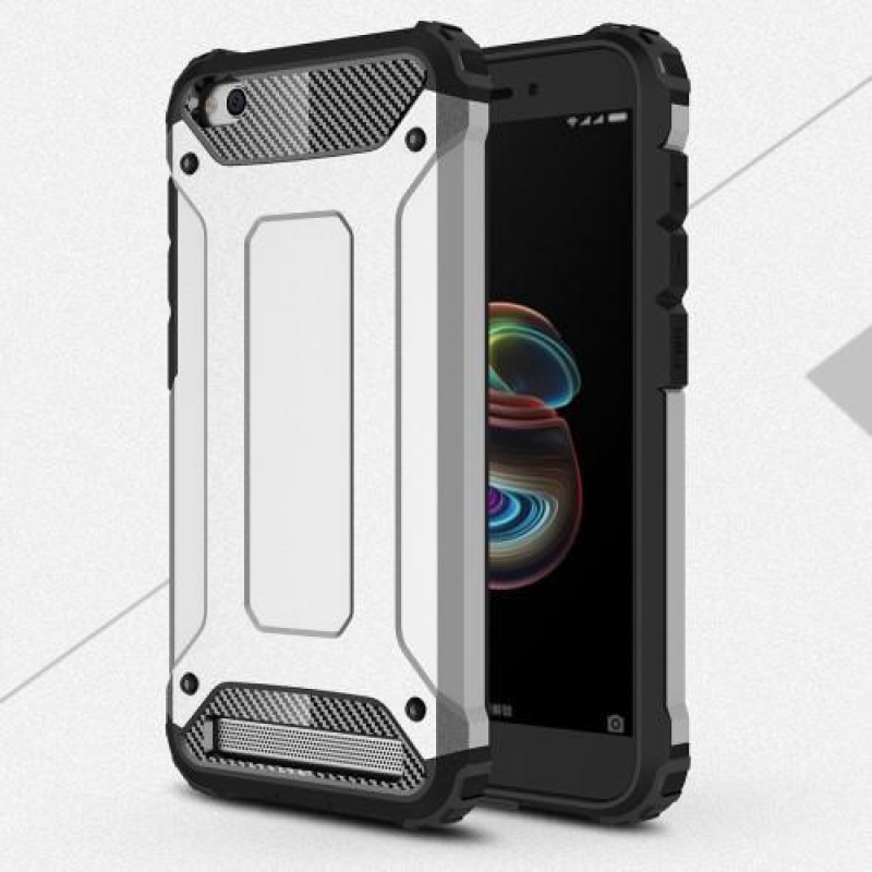 Armor hibrid tartós tok a Xiaomi Redmi 5A számára - ezüst színű