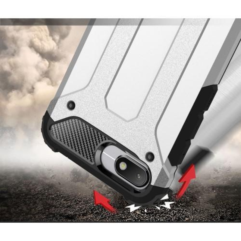 Armor hibrid tartós tok a Xiaomi Redmi 6A számára - ezüst színű