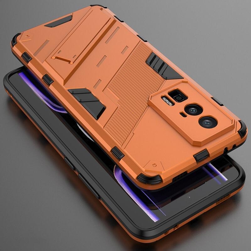 Armory tartós hibrid borítás Xiaomi Poco F5 Pro készülékhez - narancssárga