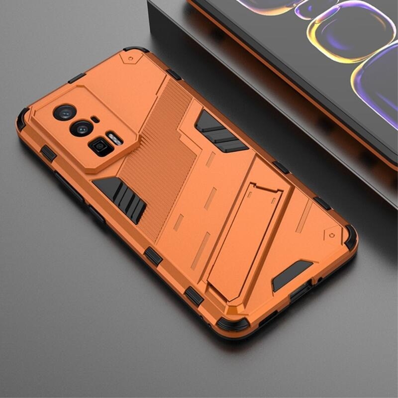 Armory tartós hibrid borítás Xiaomi Poco F5 Pro készülékhez - narancssárga