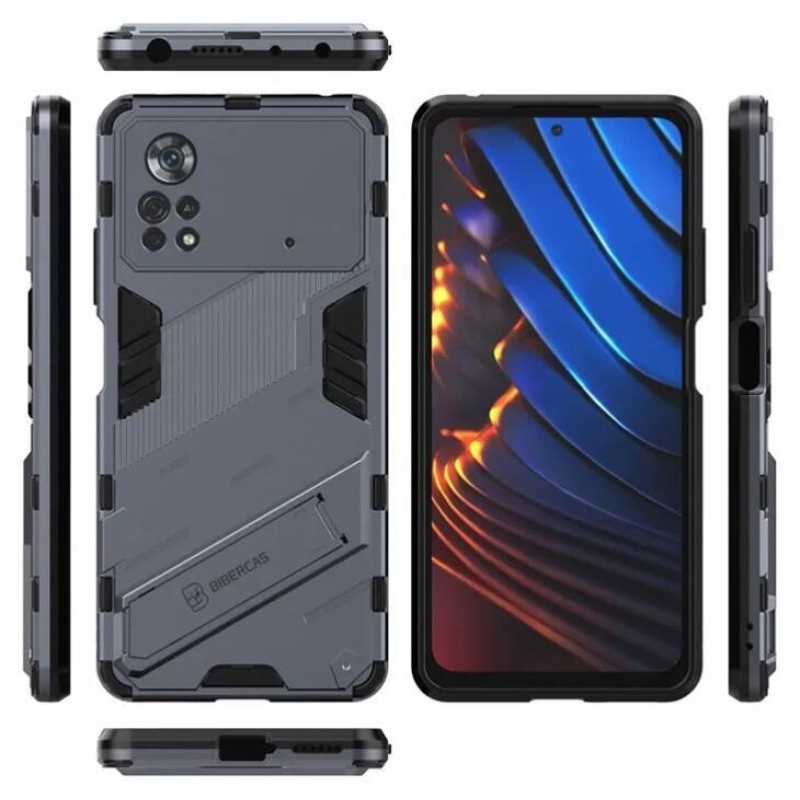 Armory tartós hibrid borítás Xiaomi Poco X4 Pro 5G készülékhez - sötétkék