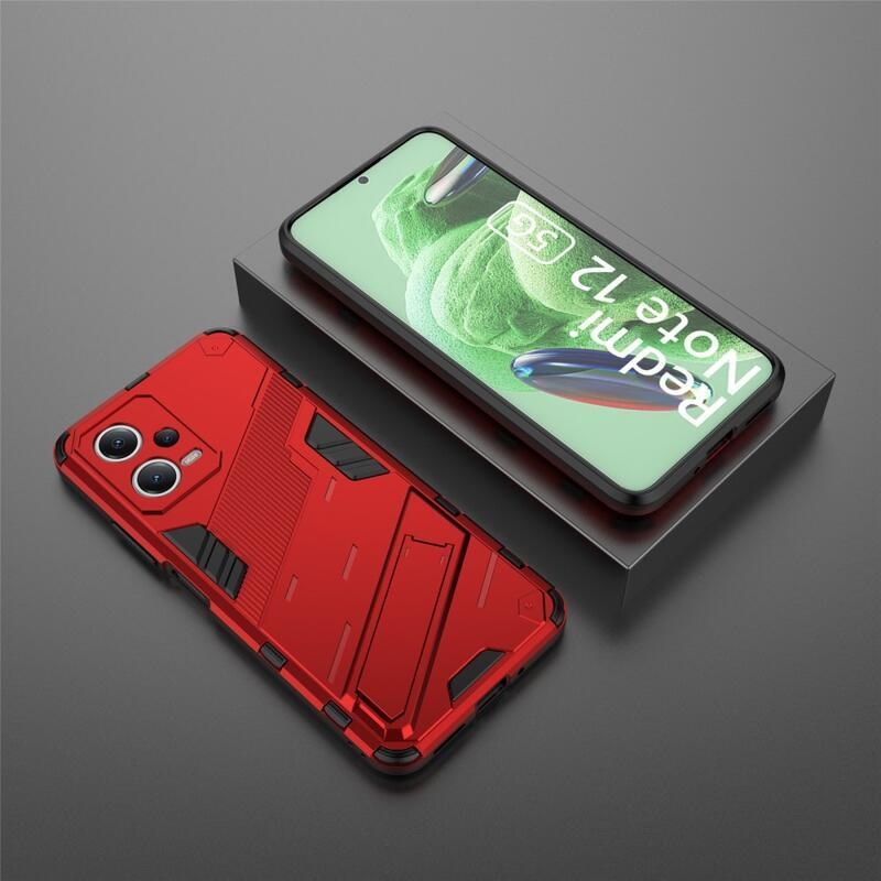 Armory tartós hibrid borító Xiaomi Redmi Note 12 5G/Poco X5 5G - piros