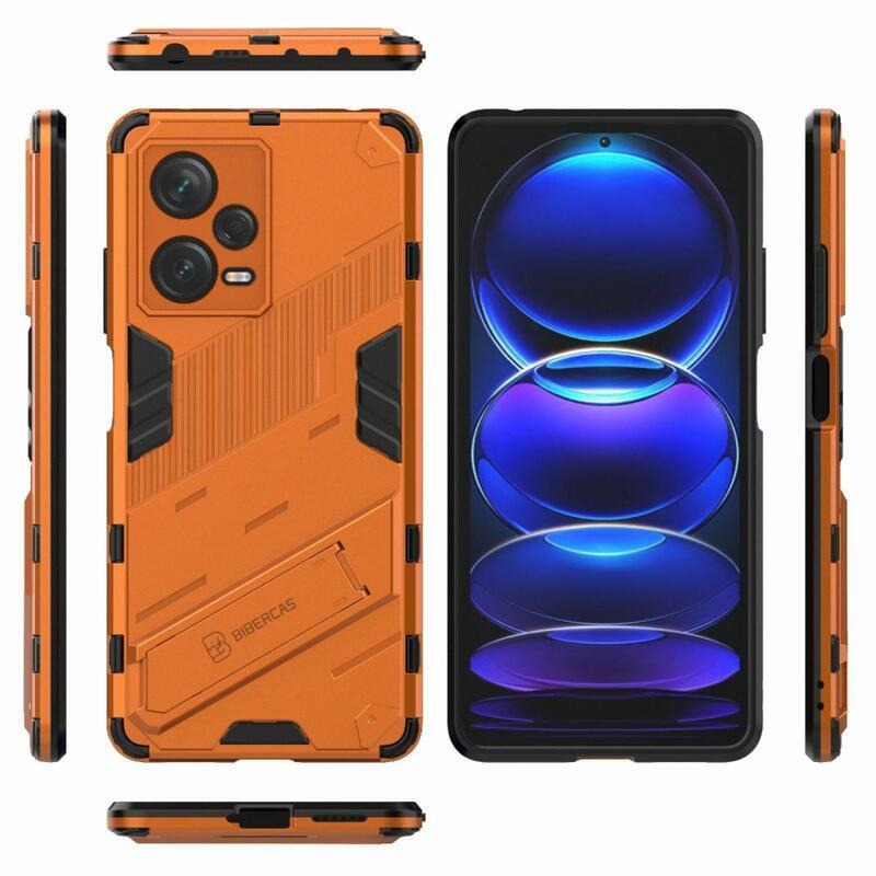 Armory tartós hibrid borító Xiaomi Redmi Note 12 Pro+ 5G - narancssárga színben