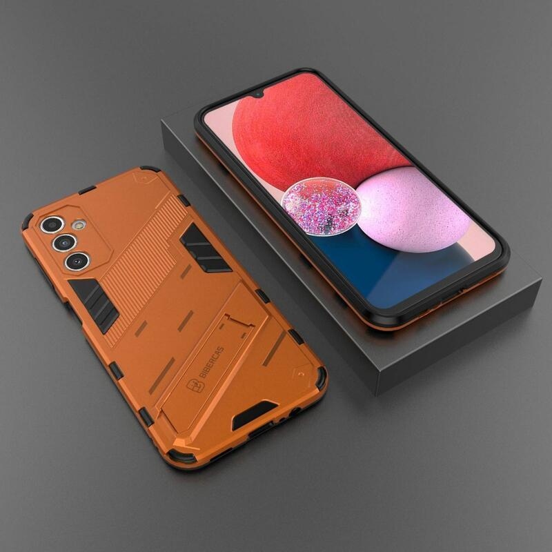 Tartós borítás Samsung Galaxy A14 4G/5G készülékhez - narancssárga színben