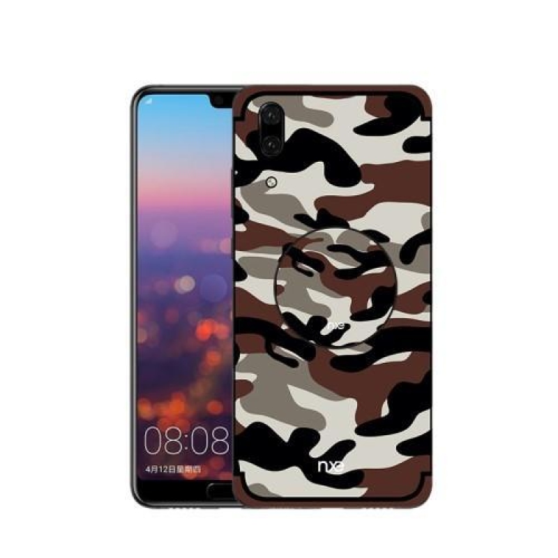Army hibrid zselés tok Huawei P20-hoz - sötétbarna