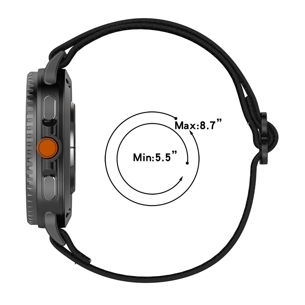 Arrow nylon rugalmas szíj a Samsung Galaxy Watch8 Classic 46 mm-es/Watch8 44 mm-es/40 mm-es modellekhez – D mintázat