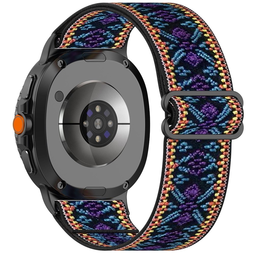 Arrow nylon rugalmas szíj a Samsung Galaxy Watch8 Classic 46 mm-es/Watch8 44 mm-es/40 mm-es modellekhez – E mintázat