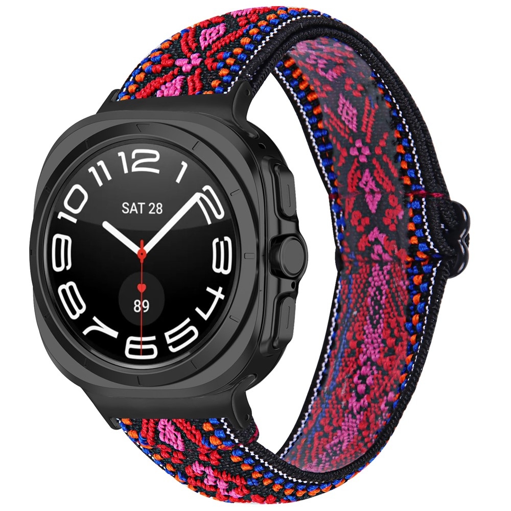 Arrow nylon rugalmas szíj a Samsung Galaxy Watch9 40 mm-es/44 mm-es modellhez – J mintázat