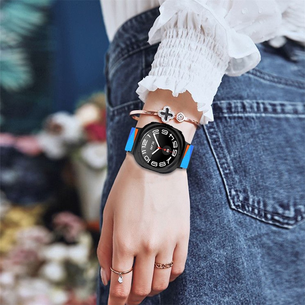 Arrow nylon rugalmas szíj a Samsung Galaxy Watch9 40 mm-es/44 mm-es modellhez – M mintázat