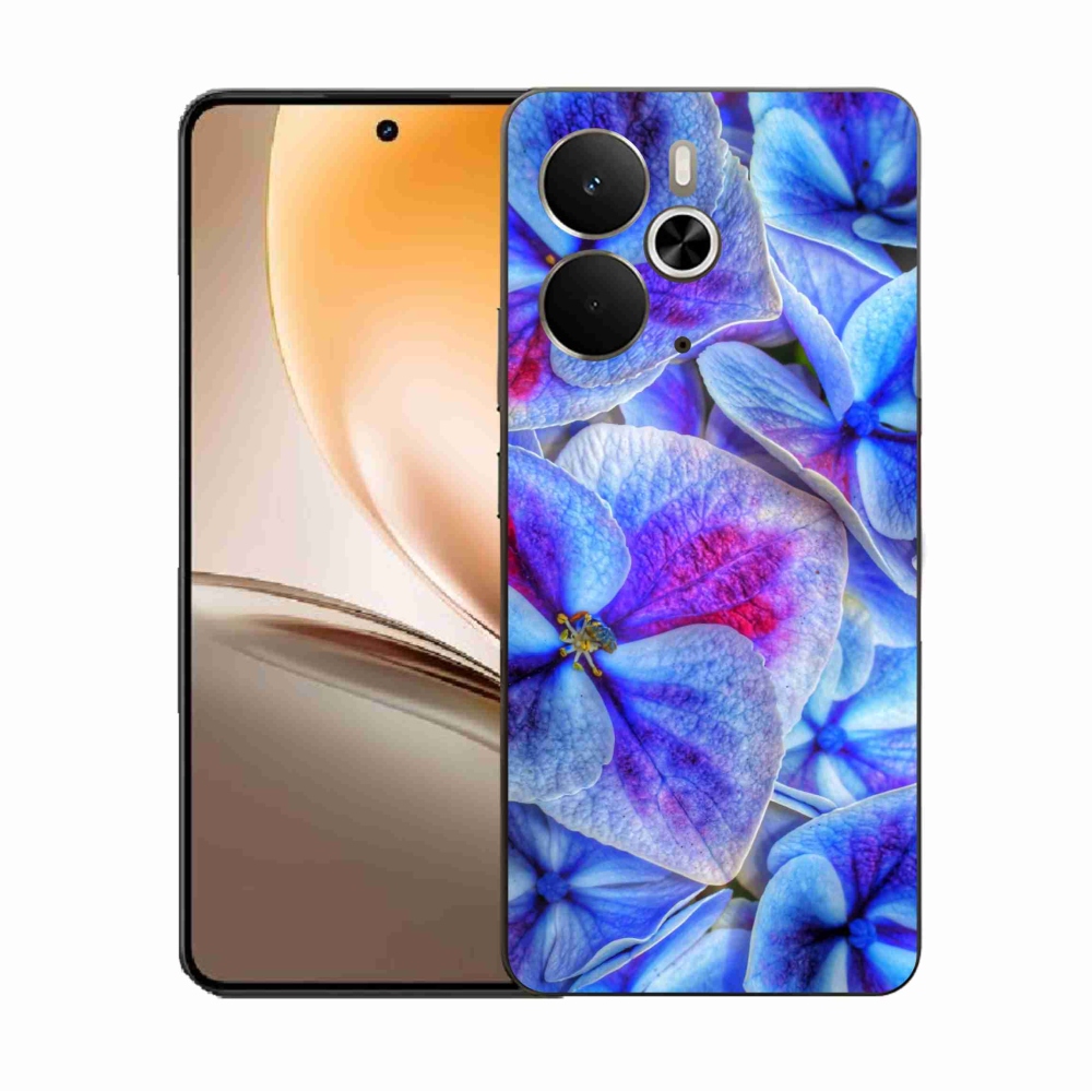 Zselés borító mmCase a Realme 14 5G/14T 5G készülékhez - kék virágok 1