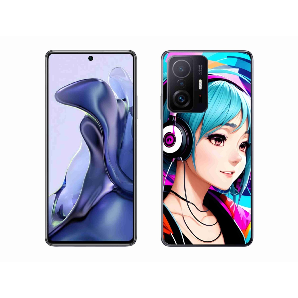 Gél borítás mmCase a Xiaomi 11T-hez - lány fejhallgatóval