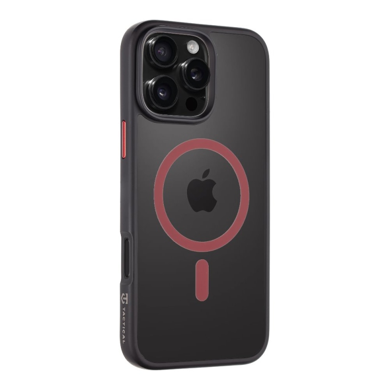 Taktikai MagForce Hyperstealth 2.0 borító iPhone 16 Pro Max fekete/piros színű készülékhez