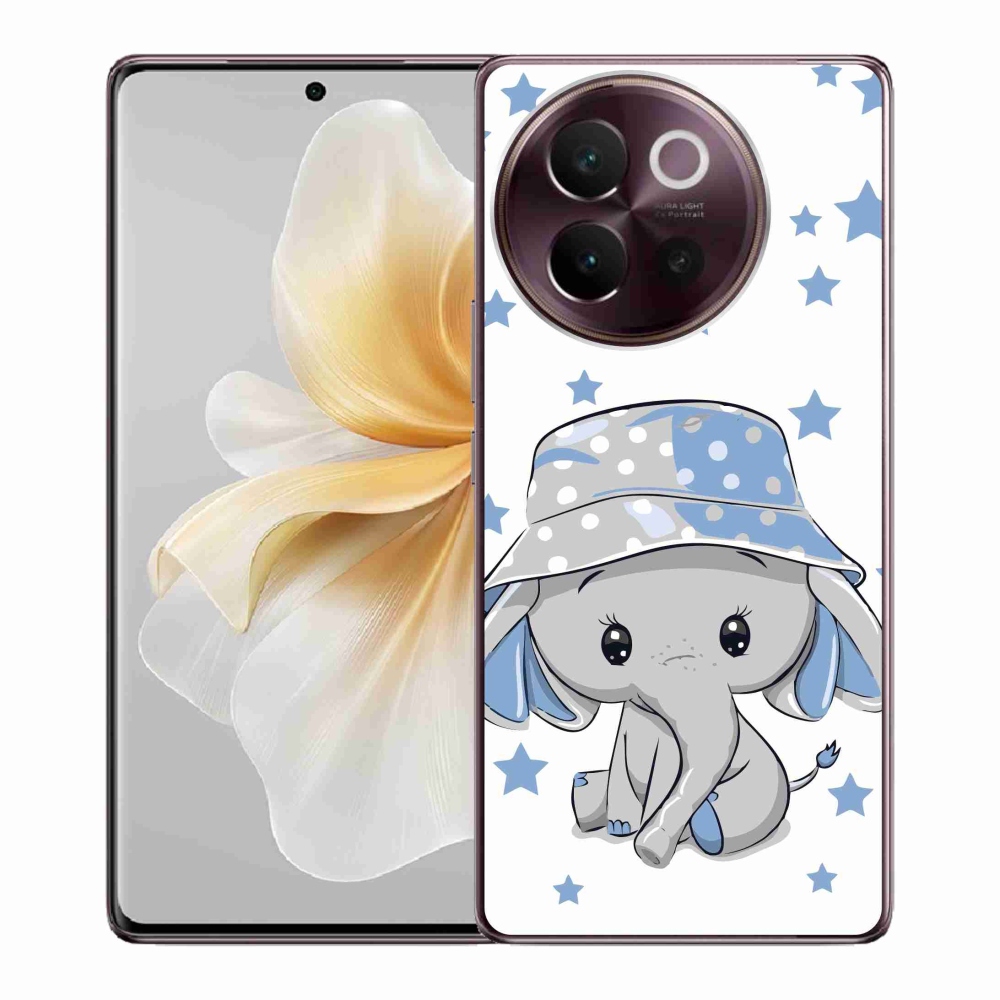 Gél borítás mmCase a Vivo V40 Lite 5G készülékhez - kék elefánt