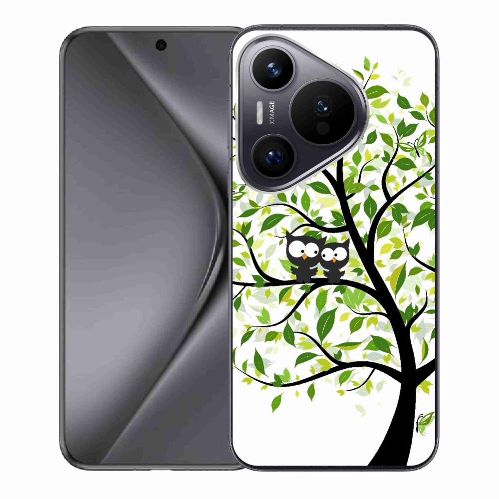 Gél borító mmCase a Huawei Pura 70 készülékhez - baglyok a fán