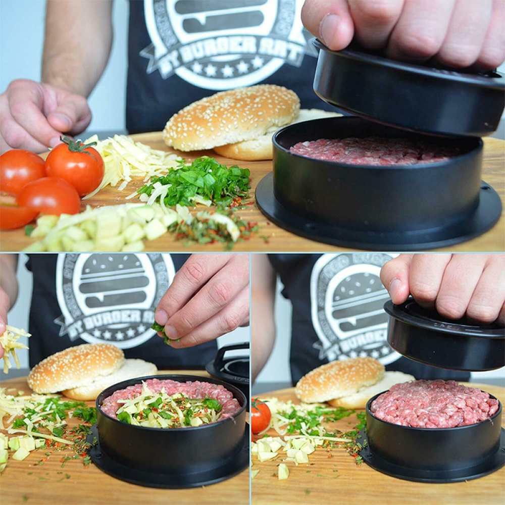 3 az 1-ben töltött hamburgerforma