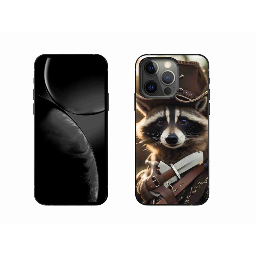 Zselés borítás mmCase iPhone 13 Pro készülékhez - mosómedve egyenruhában