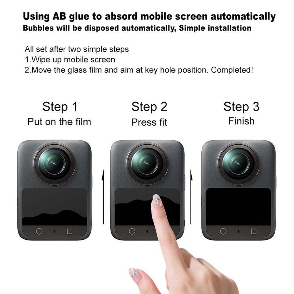 IMAK H sorozatú edzett üveg képernyővédő Insta360 GO Ultra készülékhez