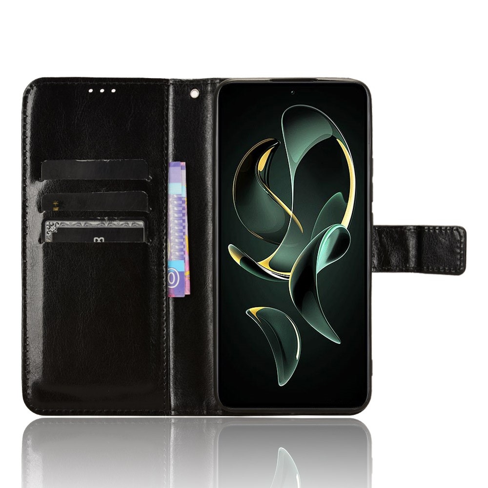 Őrült könyv tok Xiaomi 13T/13T Pro-hoz - fekete