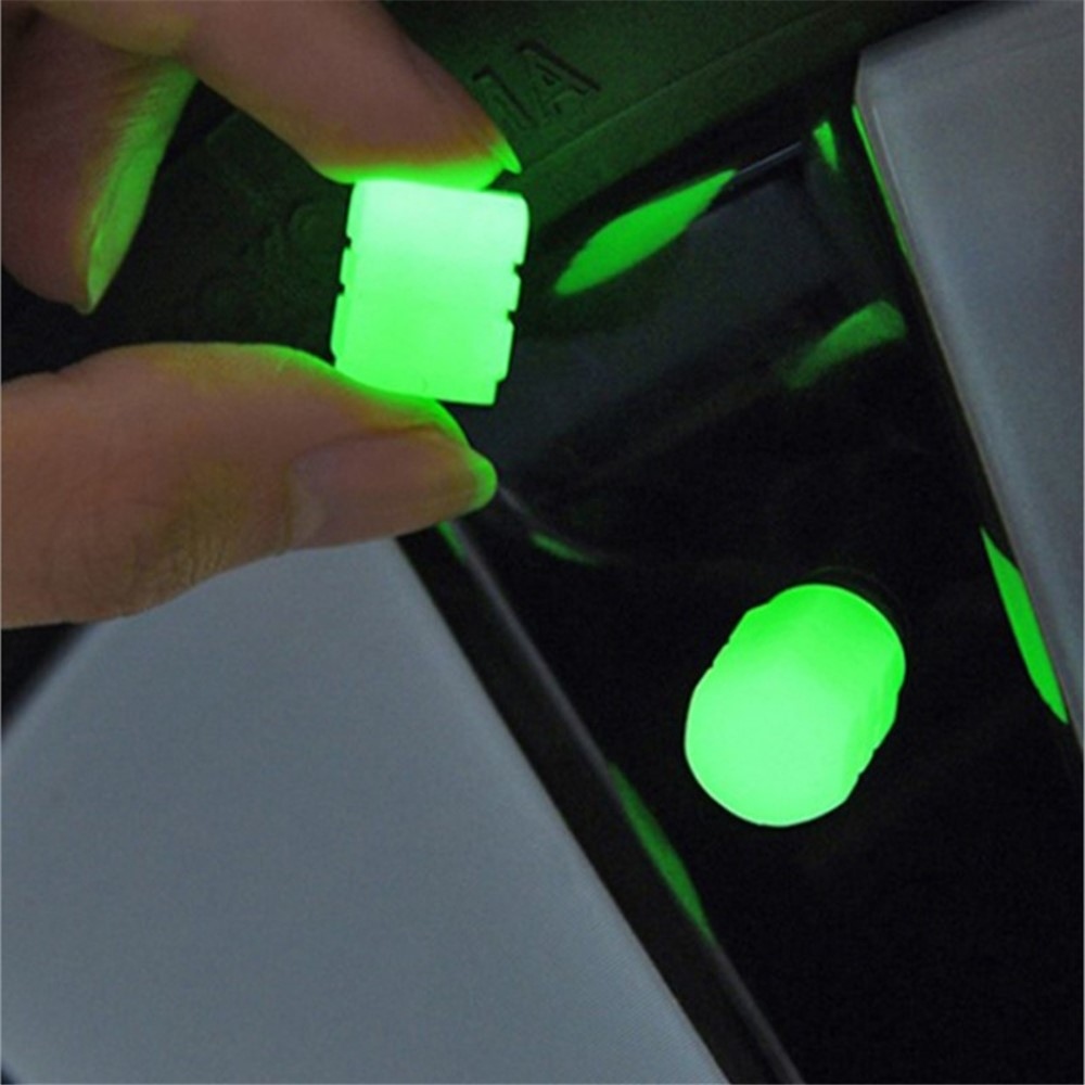 Világító szelepsapkák autóhoz, motorkerékpárhoz és kerékpárhoz - 4 db.