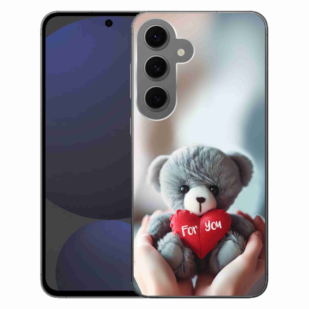 Gél borítás mmCase Samsung Galaxy S24 FE készülékhez - mackó a szerelmesek számára