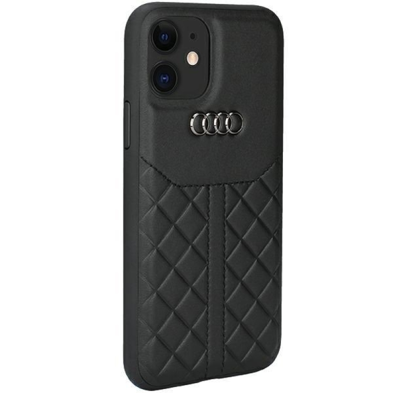 Audi eredeti bőr hátsó tok iPhone 11/XR-hez, fekete