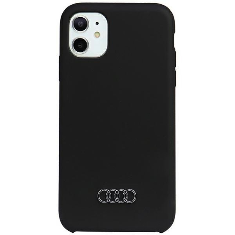 Audi szilikon hátsó tok iPhone 11/XR-hez, fekete