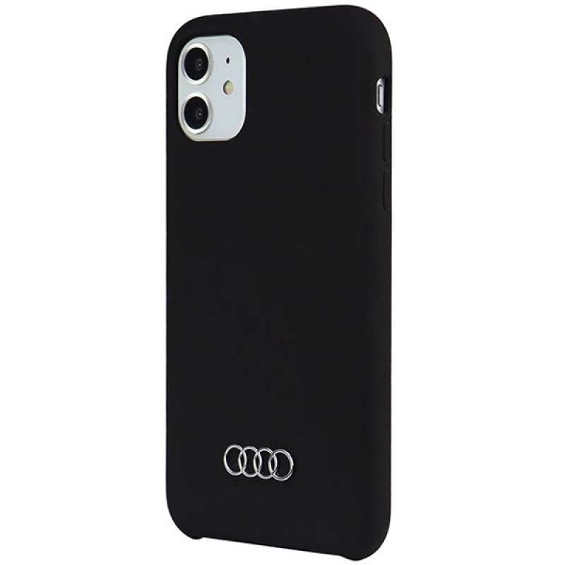 Audi szilikon hátsó tok iPhone 11/XR-hez, fekete