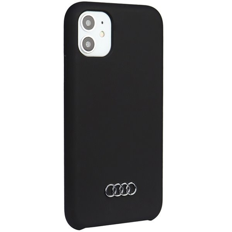 Audi szilikon hátsó tok iPhone 11/XR-hez, fekete