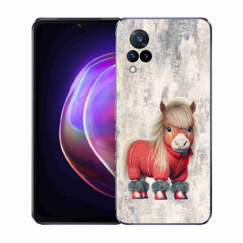 Gél borítás mmCase a Vivo V21 4G/5G készülékhez - póni pulóverben