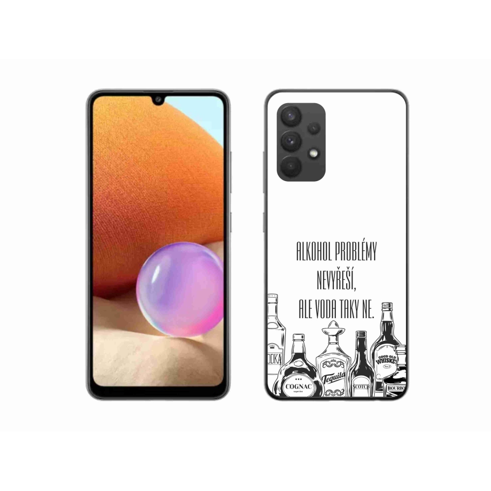 Gél borító mmCase Samsung Galaxy A32 4G - vicces szöveg fehér háttérrel