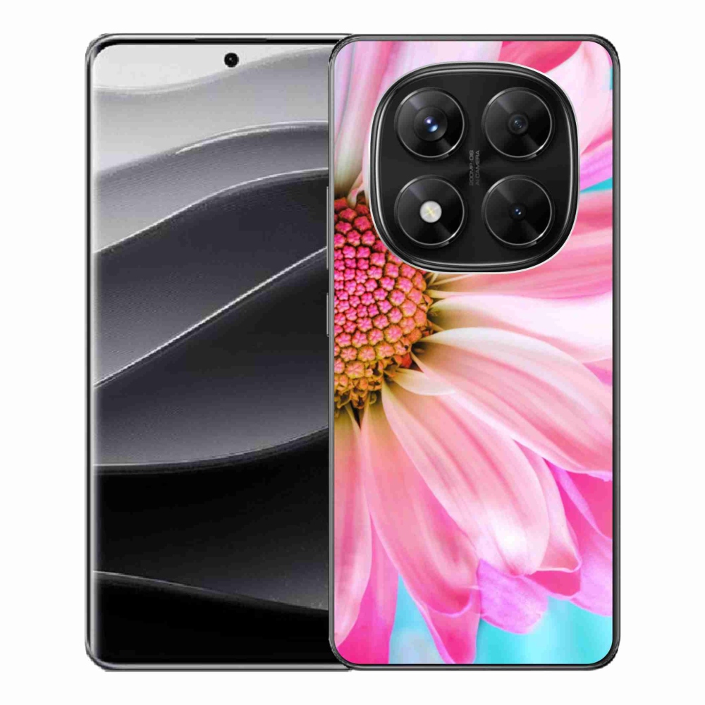Gél borítás mmCase a Xiaomi Redmi Note 14 Pro 5G/Poco X7 5G számára - rózsaszín virág