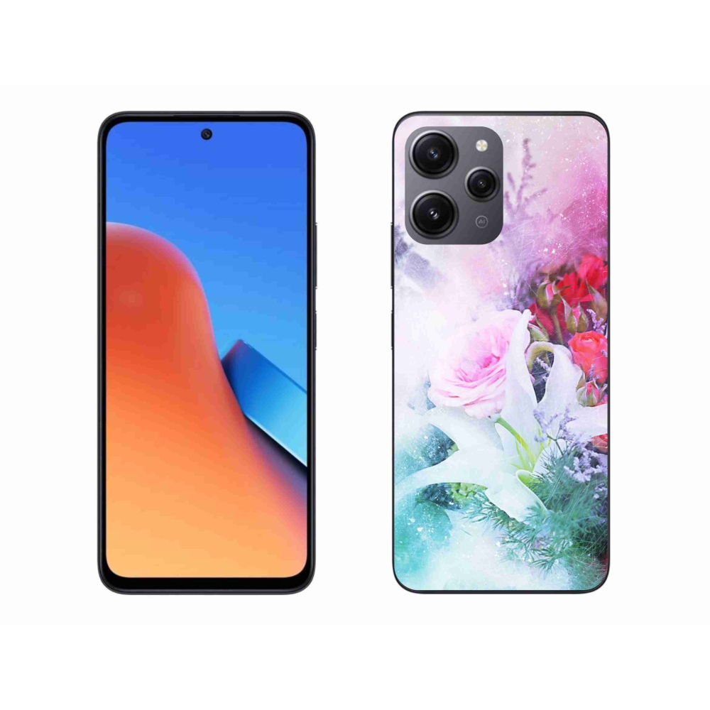 Gél borítás mmCase a Xiaomi Redmi 12 - virágok 4