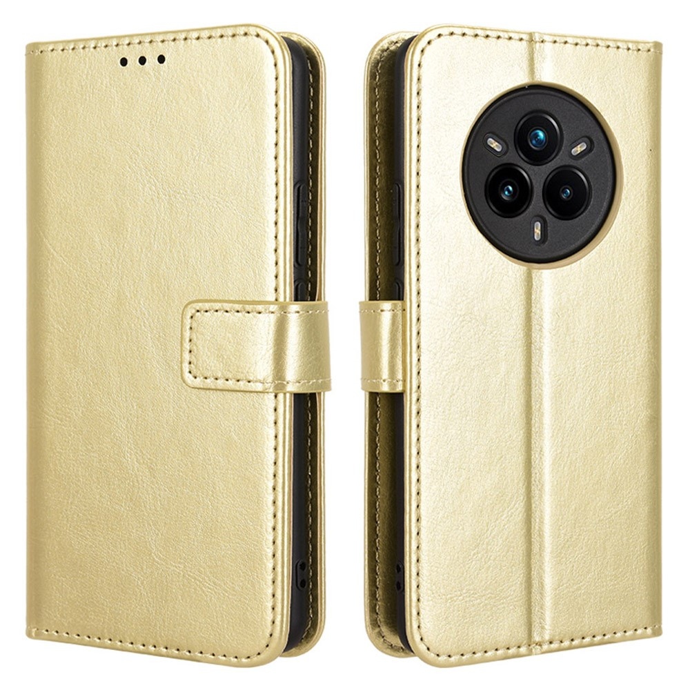 Őrült könyvtáska a Realme 14 Pro+ 5G számára - arany színben