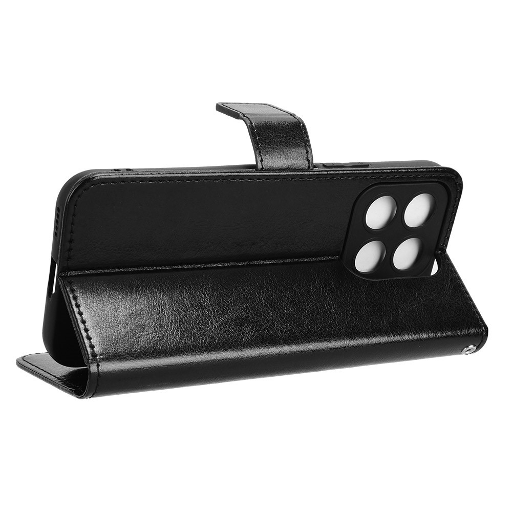 Őrült könyv tok a Honor X8c-hez - fekete